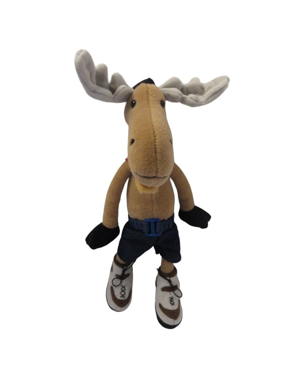 12" Plush Moose Wearing Sneaker Shoes Shorts